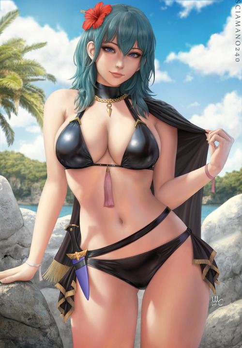 sciamano240:    Summer Byleth from Fire Emblem Heroes. First reward of the March Patreon pack.  