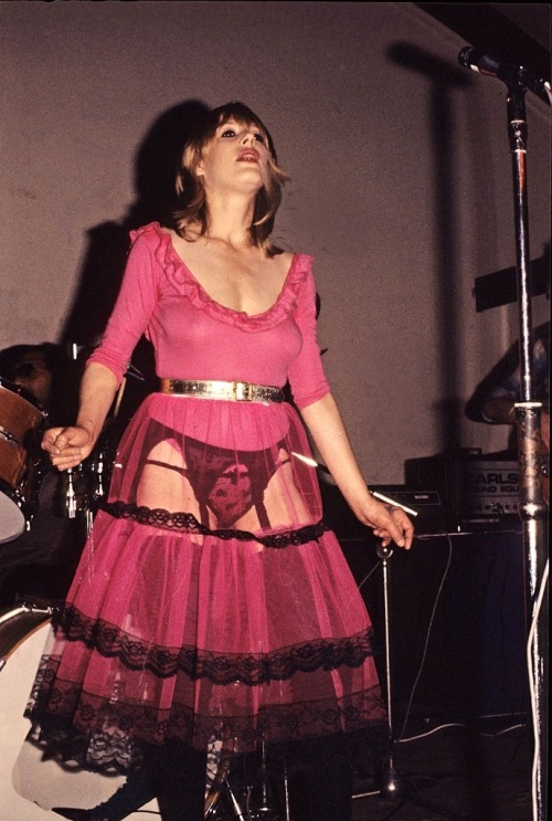 Rock singer Marianne Faithfull performing in Hamburg, Germany, Markthalle, 1978.Credit: Jazz Archiv 