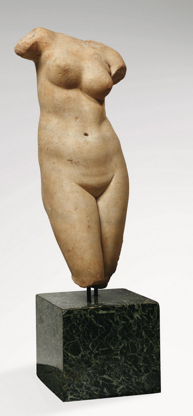 mini-girlz:  Hellenistic Aphrodite, Marble c. 2nd century BC, Featuring a torso representing