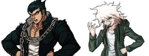 theishibutt:  I edited all the sprites a bit and bring you…. Uncomfortable!SDR2 Can you find all the unnerving mismatches?  Also, a bonus. Beta!Uncomfortable Komaeda!