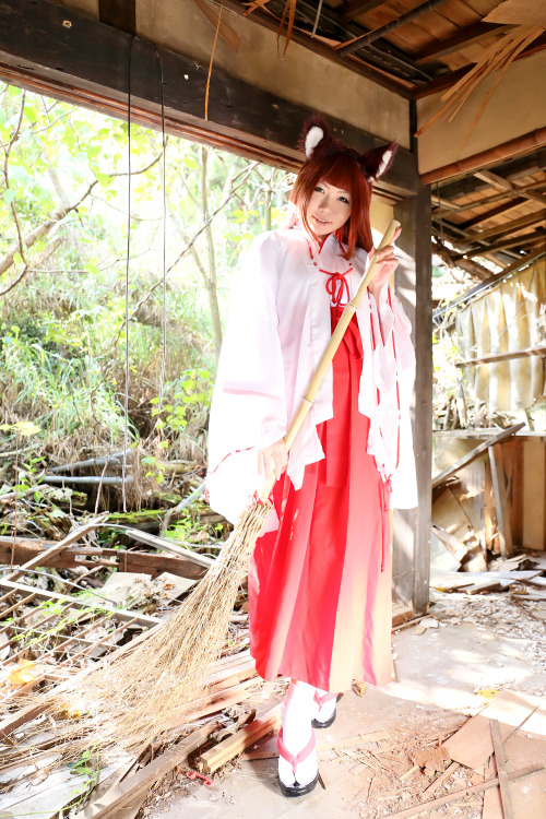 Cute Cosplay GIrl Higurashi Rin (Kitsune-Chan 3) 1-7