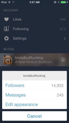 brutalbuttfucking:  Help me get to 15,000 you guys! I’ll post a spree of nudes and videos of me playing with myself. 