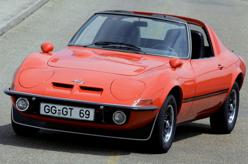 carsthatnevermadeit: Opel Aero GT 1969, a targa top version of the “mini-Corvette” Opel 