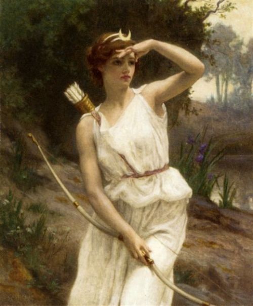 alinnetinagildedcage:Diana the HuntressGuillaume Seignac (1870 - 1924)