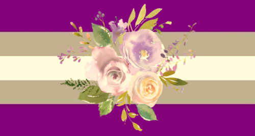 Request: A floral graysexual flag for anonymous! I felt bad about the mix-up with what flag ya wante