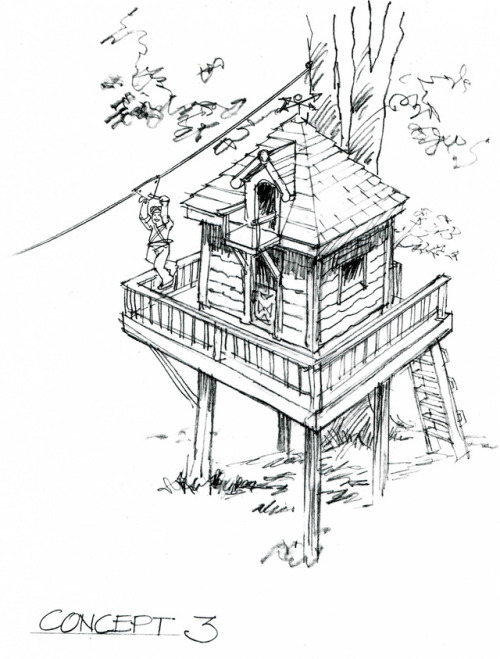 stilesdesignsblog: This ninja treehouse design should appeal to any young Ninja Warrior. It features