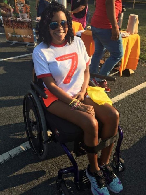 Black paraplegic with super atrophied legs