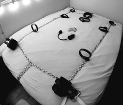 sex-is-about-power:  rubbercoated: domme-ms:  Your place is already set! Let’s start playing, slave!  I love this.   Sweet dreams baby 