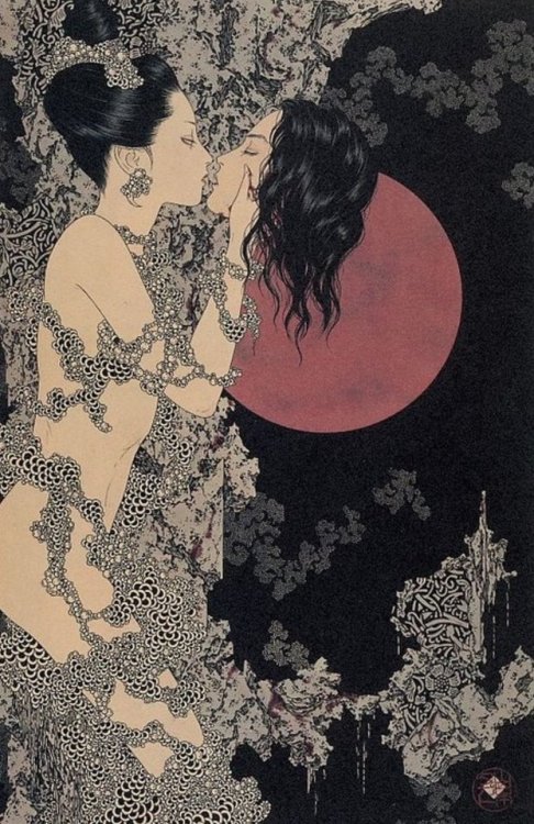 cair–paravel:Takato Yamamoto’s illustrations for Oscar Wilde’s Salomé and ‘The Nightingale and