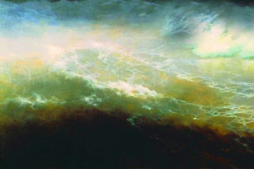nigra-lux:AIVAZOVSKY, Ivan (1817-1900)Travel of Poseidon by sea, details1894Oil on canvas, 322 x 215