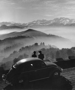 Undr:rosmarie Pierer. View From Cerro San Cristobal, Santiago De Chile, 1949