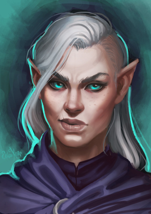 painted a custom portrait for my pillars of eternity protagonistalso reminded myself WHY I actually 