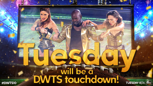 Seven Superbowl Champions and former Dancing contestants will take the stage TOGETHER this Tuesday! 