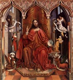 lyghtmylife:  GALLEGO, Fernando [Spanish Early Renaissance Painter, ca.1440-1507] The Blessing Christc. 1492Oil on panel, 169 x 132 cmMuseo del Prado, Madrid 