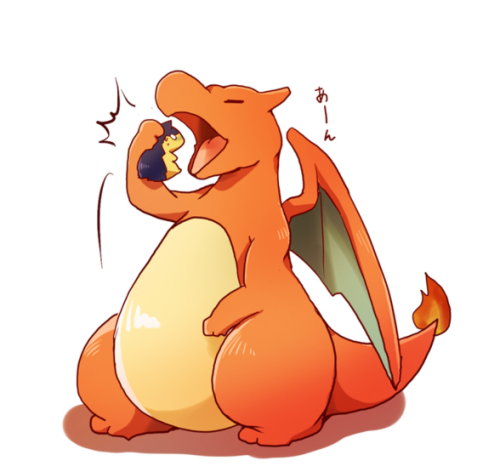 I’m Charizard, girlfriend’s Typhlosion.