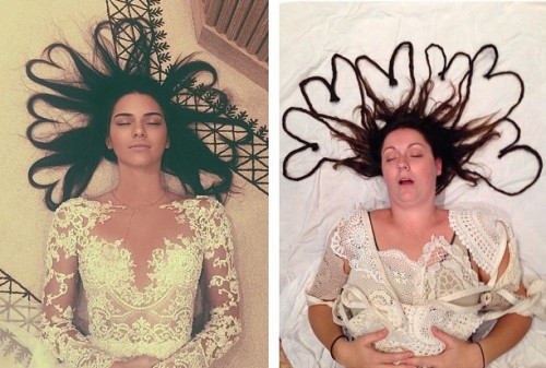 mymodernmet:  Woman’s Hilarious Parody Portraits Recreate Popular Celebrity Instagram Photos