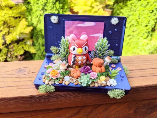 retrogamingblog2:Animal Crossing Nintendo DS Terrariums made by Winnie Sumida