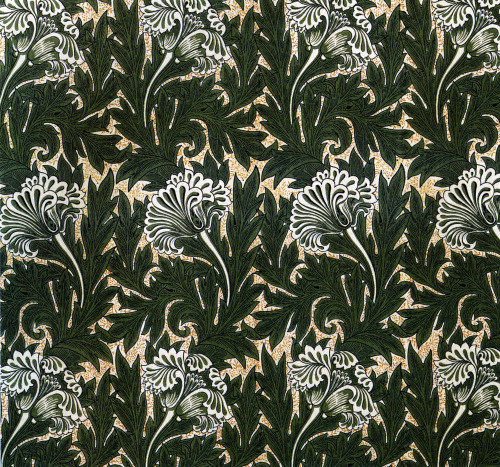 lesfleursdelart: &ldquo;Tulip&rdquo; textile design by William Morris, 1875