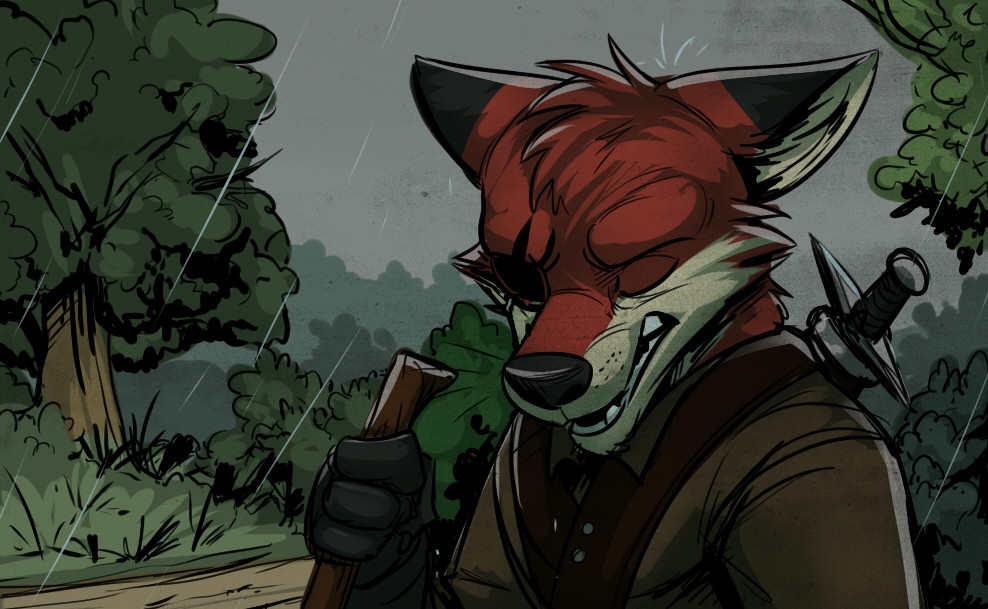 temiree:Another color test, this time featuring Markus. I tried inking the  background