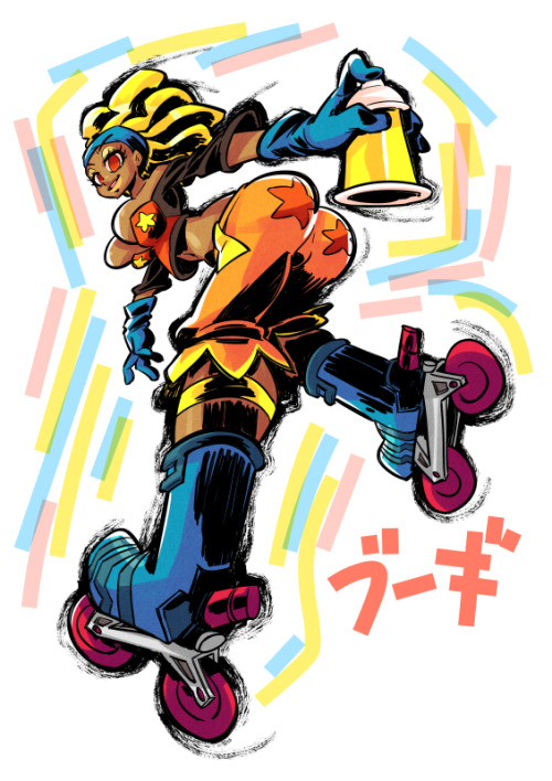 rafchu:Still working on those Jet Set Radio fanarts!Here are Bis, Cube, Yoyo and Boogie (ﾟДﾟ)r鹵~<巛巛巛 ;9