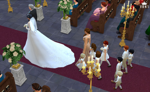 kingdomofvellia: Queen Alice walks down the aisle - Véllian royal wedding part 11 The wedding ceremo