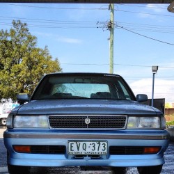 The beasts new front end ;). #mx83 #cressida #gx81 #jzx81 #chaser #toyota #jdm #foglight #stance #illest #stanceworks #stancenation