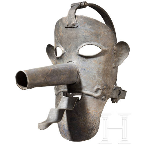 peashooter85:Public humiliation masks worn by criminals for minor crimes, 16th and 17th century.from
