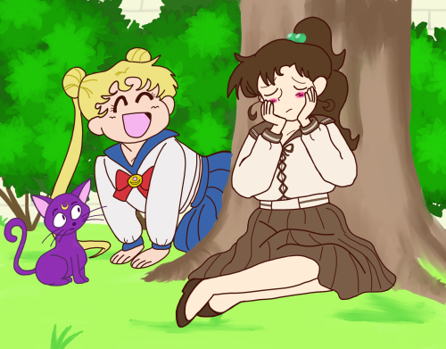 I did a Sailor Moon screenshot redraw