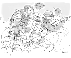 shkretart:Sketches. I love to draw Price and Nikolai, something needs to be done