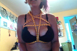 slutty-slutt:did this pentagram harness on