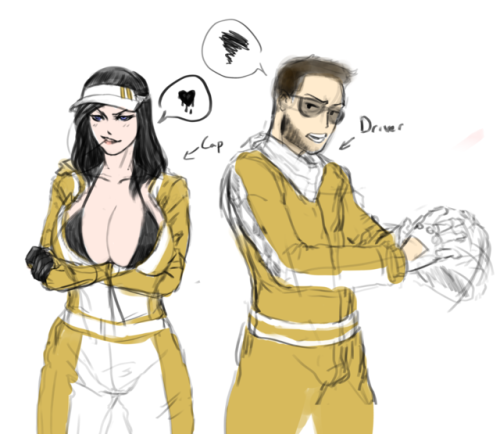 bastard-hive:  placensfw:  Sketches of (yet another) new bundle of OCs! These guys are from a F1 or Nascar (gotta choose) racing team where the captain only hires cute femboys into her pit crew, at the disdain of the driver. There are sketches of their