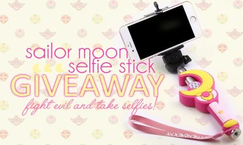 syndromestore: We want to give away a sailor moon selfie stick!  A winner will be picked on Feb