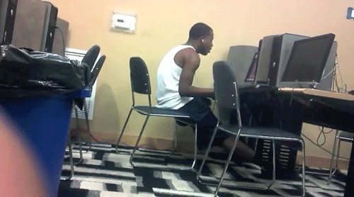 XXX blackgaygifs:  dude wtf are you doing? you photo