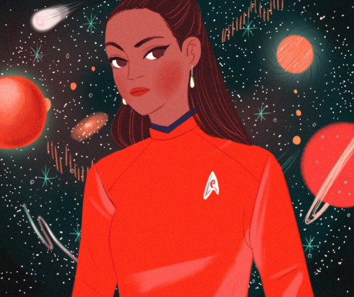 mohtz:nyota uhura the chief communications officer of the uss enterprise