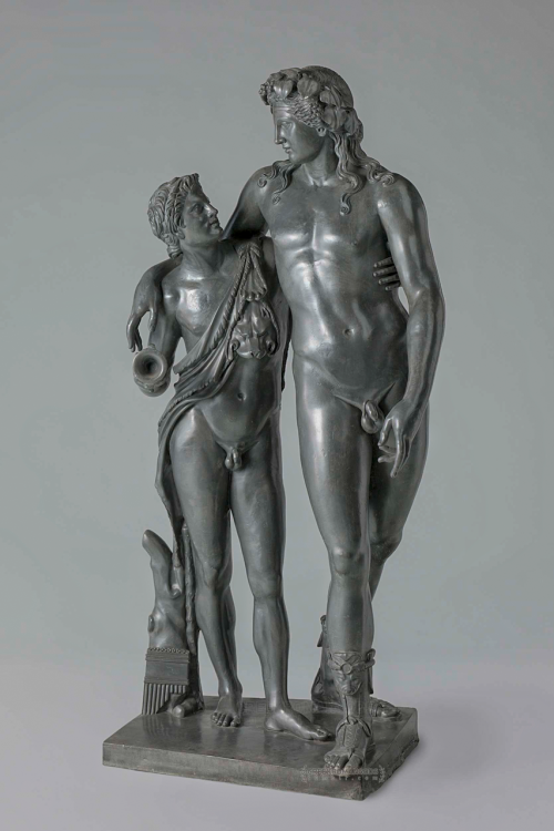 greekromangods: Bacchus and Ampelos 1782 Francesco Righetti (1749–1819) Lead Rijksmuseum ** Visit my