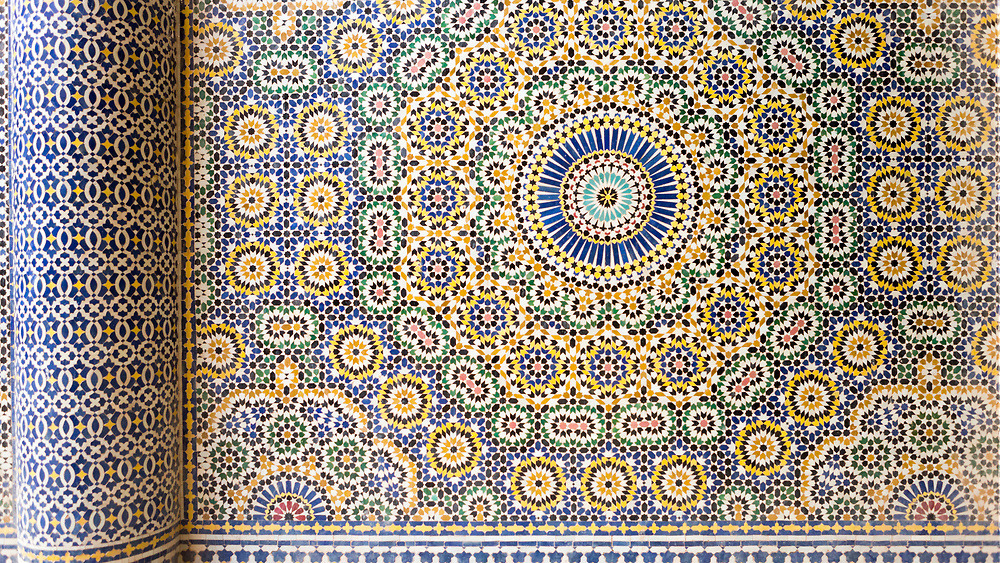 morobook:Morocco.near Marrakech.interior of kasbah de telouet