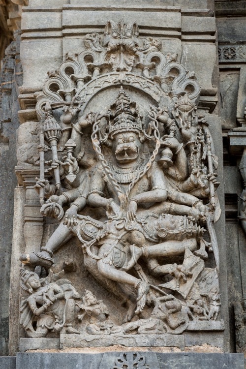 Narasimha from Chennakeshava Belur Temple, Karnataka, photo by Kevin Standage