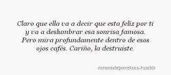 Eso pasa cuando me dices que no nos veremos, entonces yo te digo: -esta bien, yo te espero&hellip;Un gran silencio es la pausa mas fea que haces y bueno despues llora mi alma