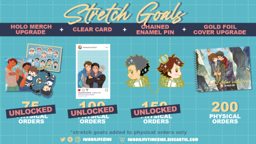 iwaoilifezine: STRETCH GOAL UNLOCKED WOOOHOOOOO WE DID IT!! Thank y’all so much for 150+ physi