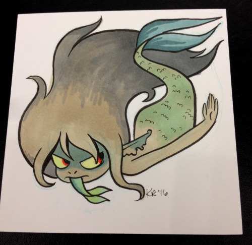 An infestation of surly, salty merms.I get kinda anxious drawing commissions at conventions, so at G