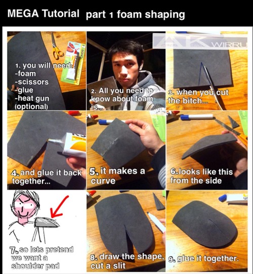tmirai:  alltheawesomecosplay-deactivate: Foam and Worbla armour MEGA TUTORIAL Tutorial by AmenoKitarou  Super duper awesome and helpful! I am totally going to try this out for my Garrosh cosplay. 