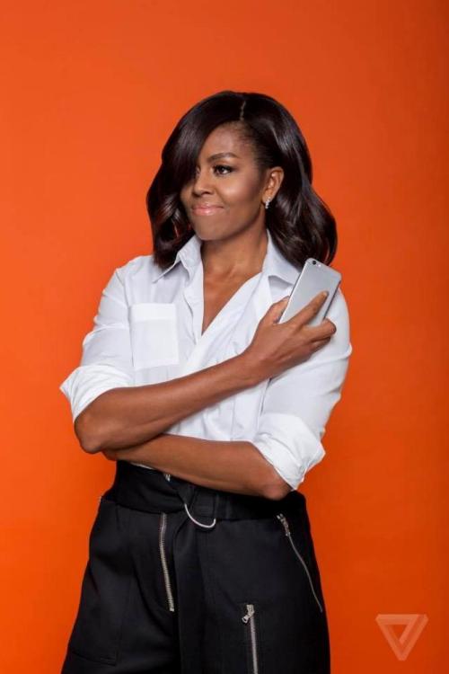 positivityandcruising:  rudegyalchina:  sale-aholic:  divalocity:  The FLOTUS 360 First Lady Michelle Obama for The Verge Photography by James Bareham    Beautiful!  She is so fuckinn Pretty  THATS RIGHT. SHE KNOW SHE BAD 