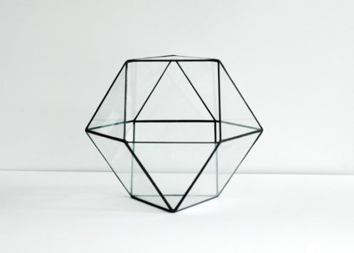 lesstalkmoreillustration: Handcrafted Geometric Glass Terrariums By WhiteLiesJewelry On Etsy  *More 