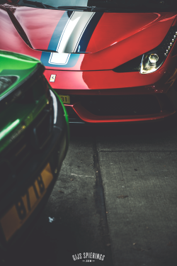 classyautomotive:  458 ApertA + 650S Spider