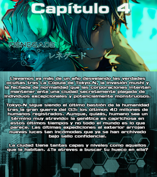 RENEGADE: CAPÍTULO 4En Renegade apostamos por un foro anime maduro, con una trama alejada de los clá