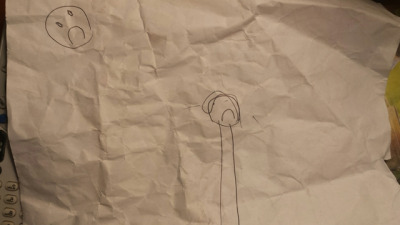 queenconsuelabananahammock:  queenconsuelabananahammock:  My friend’s daughter is the shadiest child alive. She spares no one. When I was over her house tonight, she handed me a picture that she drew of me frowning under a frowny faced-sun and said: