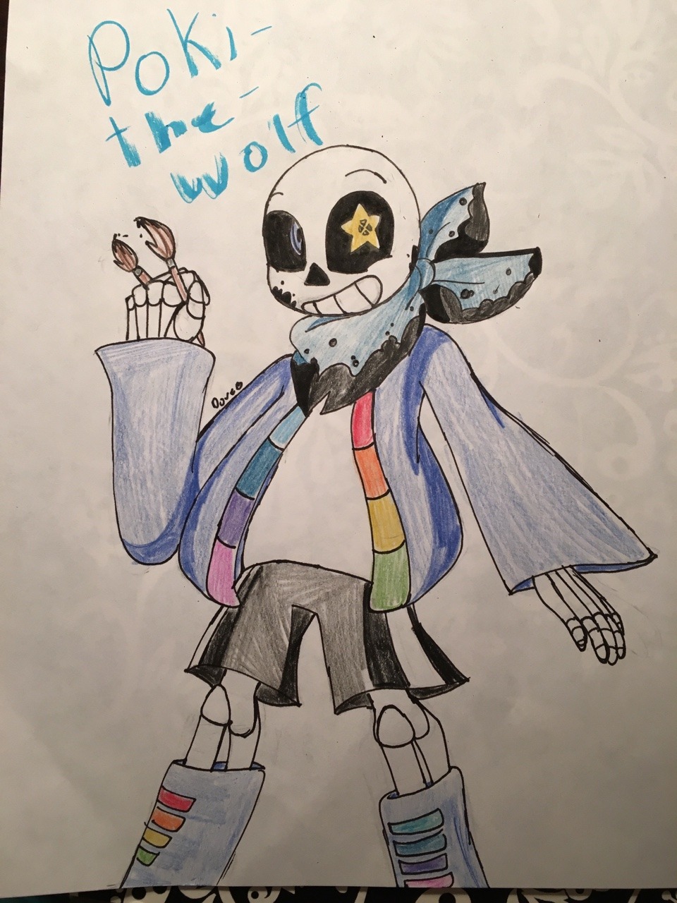 Hiatus — Inkswap!Sans. Hope you like it @poki-the-wolf.