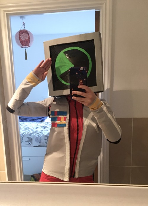 Neon J’s jacket is finished! I’m halfway done with this cosplay now ^^
