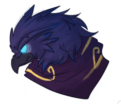 xuza: glitchgoat:  i drew @xuza‘s vronaak because hashtag #birthday and also because afaik i’d never drawn Vronaak in a non-Guide to Troubled Arakkoa context, so it was overdue. he’s a pretty cool bird.  AND I LOVE HIM IN BOTH CONTEXTS. Thank you