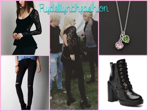 Rydel’s Outfit worn for the Kiss the Summer Hello Concert;Free People Lolita Velvet Peplum (Exact) -